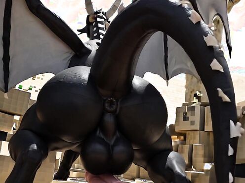 Big ass dragon with a huge cock!