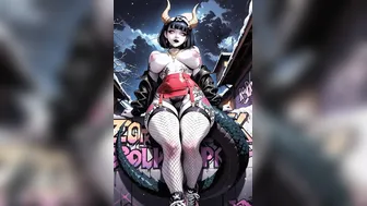 Demon Girl Spreads Her Legs