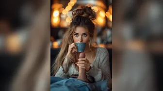 Strong coffee is the best way to wake up in the morning