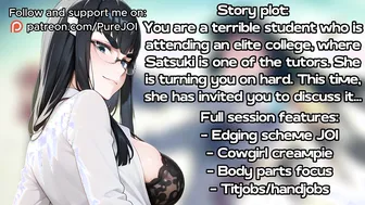 Satsuki shapes her student into something useful (Edging JOI)