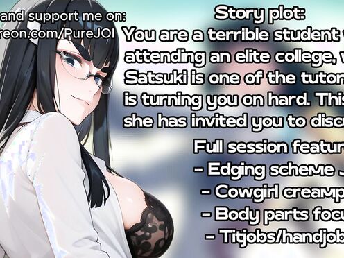 Satsuki shapes her student into something useful (Edging JOI)