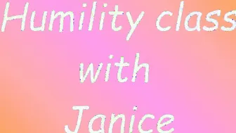 Humility class with Janice