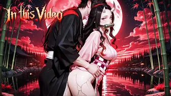 [sound] Nezuko gets fucked demonically in all positions. Demon slayer Hentai. Anime