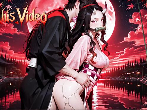 [sound] Nezuko gets fucked demonically in all positions. Demon slayer Hentai. Anime
