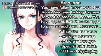Prove to Nico Robin you deserve to be her personal servant (CBT JOI)