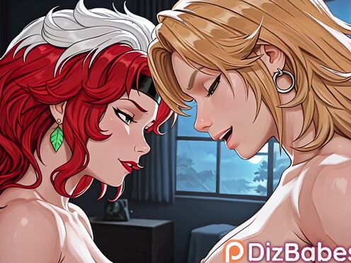 Gwen Stacy Takes Double Facial from Futa Rogue and Sue Storm