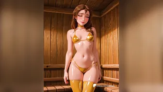 Jane Private Sexy Sauna Dance