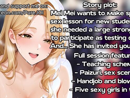 Special sex lesson from Mei Mei for girls from Jujutsu Kaisen (Sex JOI)