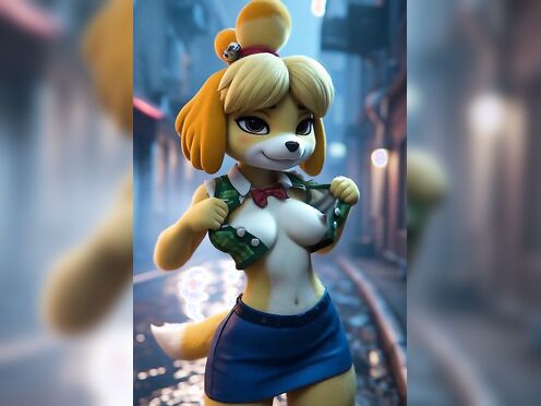 Isabelle letting loose