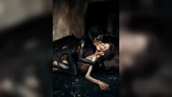 A succubus drains a man's energy.