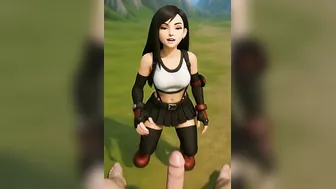 Tifa deepthroat and cumshot