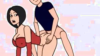 Booty jiggle anal