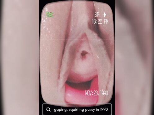 Gaping, squirting pussy in 90s