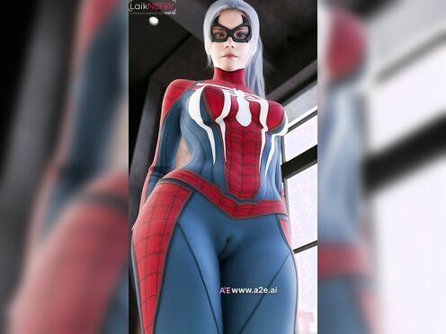 blackcat beautiful spideysuit  || felecia