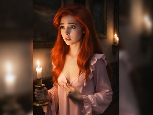 Ariel at night