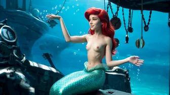 Ariel does a little dance