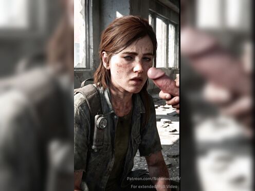 Ellie (The last of us part 2) Sucking dick