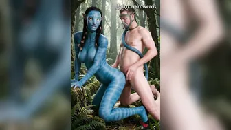 Neytiri and random dude having fun