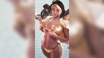 Fake Domina from Overwatch Tit-Drop AI