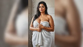 Desi girl showering