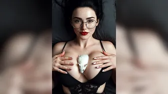 Woman and Her Fluffy Pet