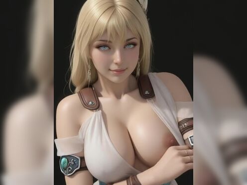 Sophitia Alexandra showing her big boobs (Soul Caliber).