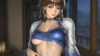 Xianghua showing her boobs (Soul Caliber).