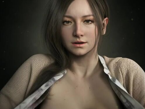 Mia Winters showing her boobs (Resident Evil).