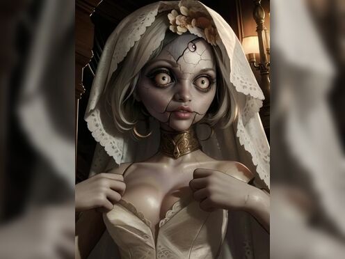 Angie showing her boobs (Resident Evil).