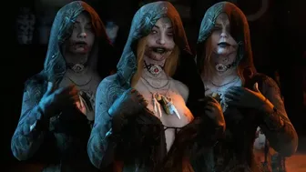 Dimitrescus showing their boobs (Resident Evil).