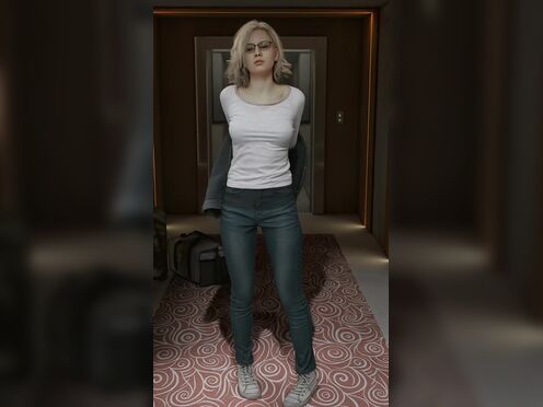 Grace Ashcroft showing her boobs (Resident Evil).