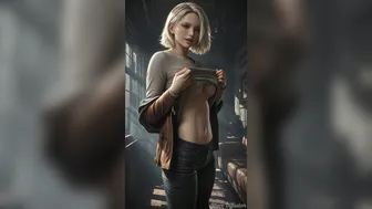Grace Ashcroft showing her big boobs (Resident Evil).