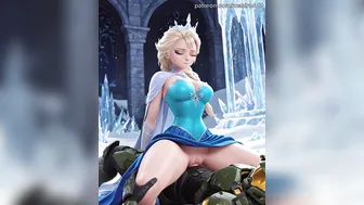 Elsa riding Master Chief ❄️