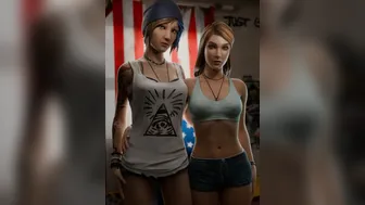 Chloe Price & Rachel Amber showing their boobs (Life Is Strange).