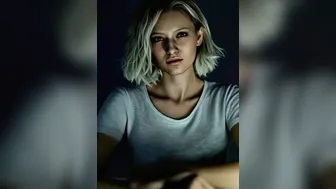 Grace Ashcroft shows her cute boobs (Resident Evil).