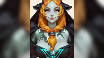 Midna showing her boobs (The Legend Of Zelda).