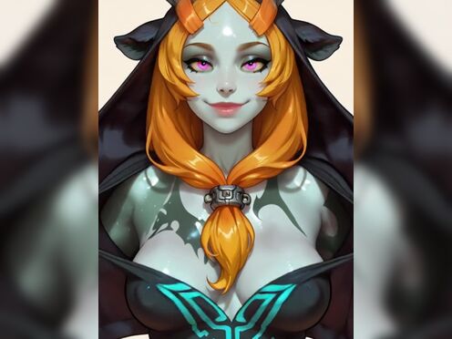 Midna showing her boobs (The Legend Of Zelda).