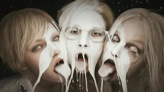 Grace Ashcroft & Sherry Birkin & Selena Corey gets their milk (Resident Evil).