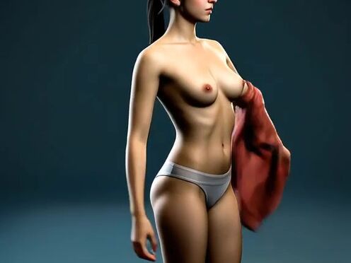 Zoey strips naked (Left 4 Dead).