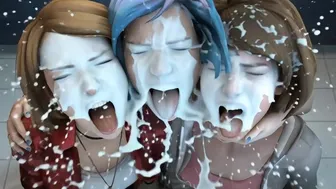 Max Caulfied & Chloe Price & Rachel Amber gets their milk (Life Is Strange).