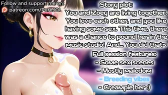 You were desperately trying to fill idol Zoey with your semen (Sex JOI)