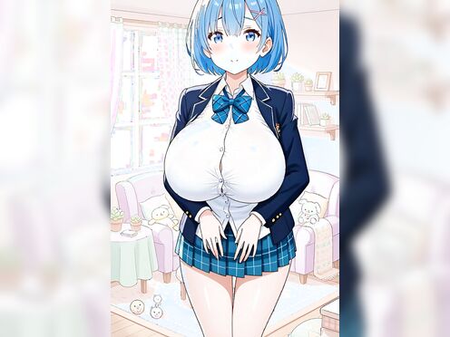 Re:Zero Rem in schoolgirl outfit