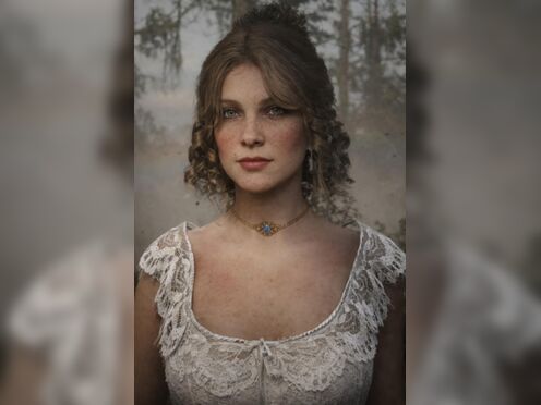 Fake AI Karen Jones from Red Dead Redemption 2 Tit Reveal and Grab