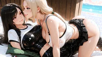 2 hot girls kissing