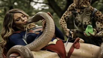 Supergirl and the rapeworm