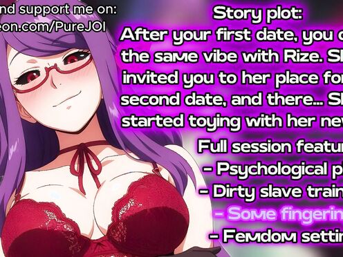 Rize from Tokyo Ghoul shapes her new filthy puppy (Fingering JOI)