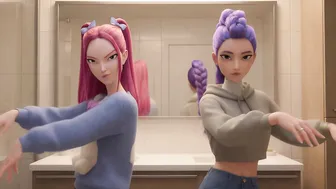 Kpop demonhunters Rumi and Mira