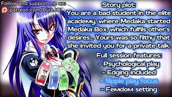 You asked Medaka Box to tease your filthy nipples, pervert! (JOI)
