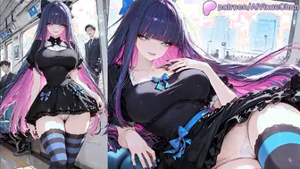 Stocking Anarchy Public Train Sex ~ AI generated ???????? | 公開電車でストッキングとヤっちゃった❤