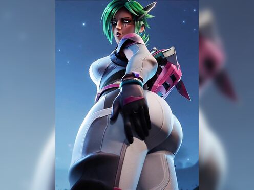 Alter from Apex legends jiggling her ass